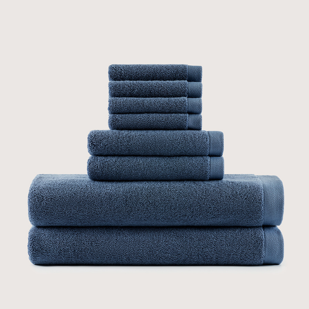 Premium Egyptisch Katoenen badlinnen set 8-delig 1 + 1 Gratis