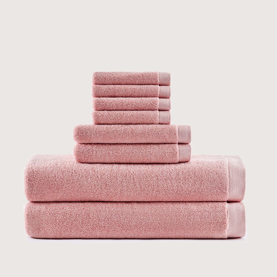 Premium Egyptisch Katoenen badlinnen set 8-delig 1 + 1 Gratis