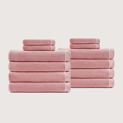 Premium ägyptisches Badezimmer-Set, 12-teilig, 1 + 1 gratis