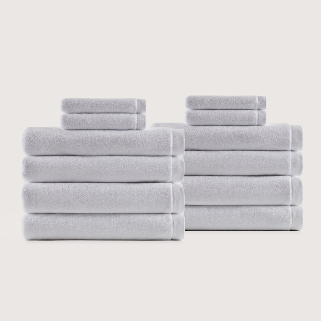 Premium ägyptisches Badezimmer-Set, 12-teilig, 1 + 1 gratis