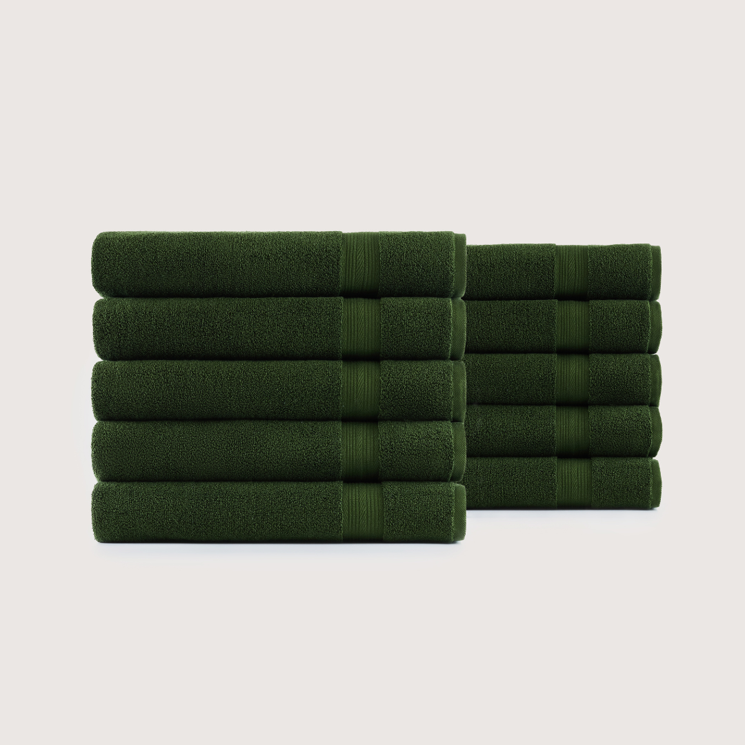 Premium Egyptisch Katoenen badlinnen voordeelset 10-delig 1 + 1 Gratis