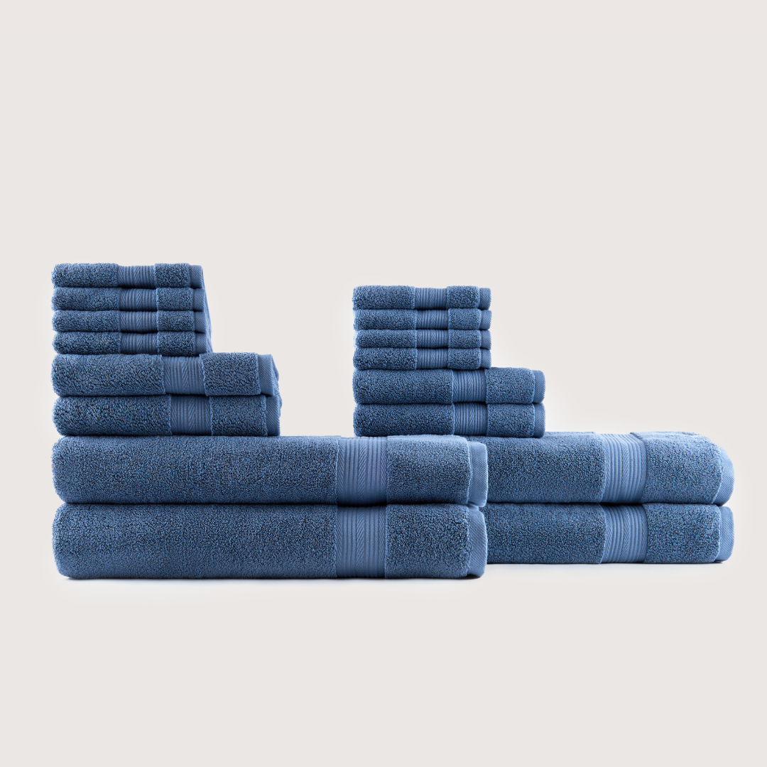 Premium Egyptisch Katoenen badmatten set 16-delig 1 + 1 Gratis