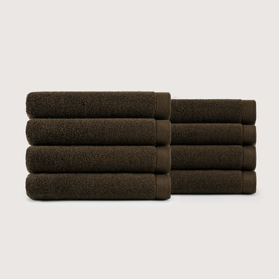 Set van 8 premium krachtige katoenen handdoeken (30x14 inch) voor luxe drogen