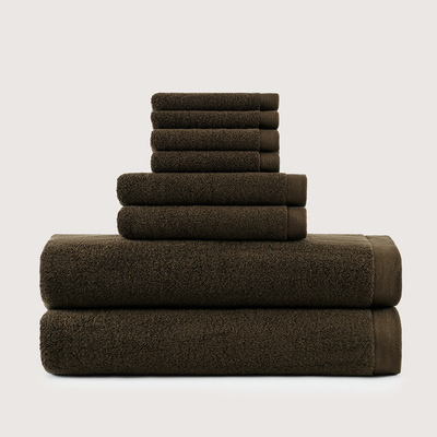 Premium Egyptisch Katoenen badlinnen set 8-delig 1 + 1 Gratis