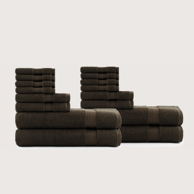 Premium Egyptisch Katoenen badmatten set 16-delig 1 + 1 Gratis