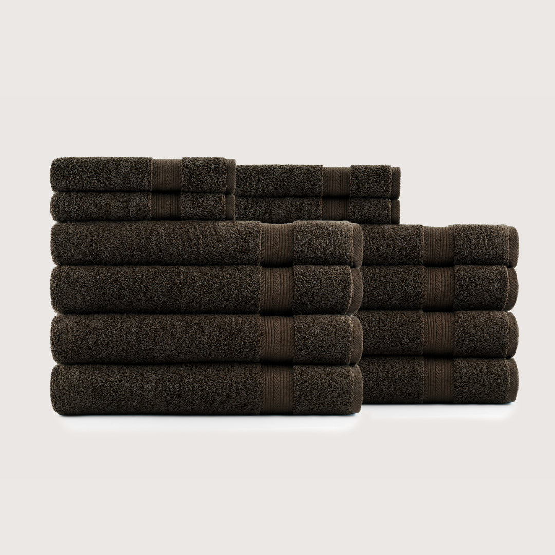 Premium Egyptian Katoenen Badmatten Set 12-delig 1 + 1 Gratis